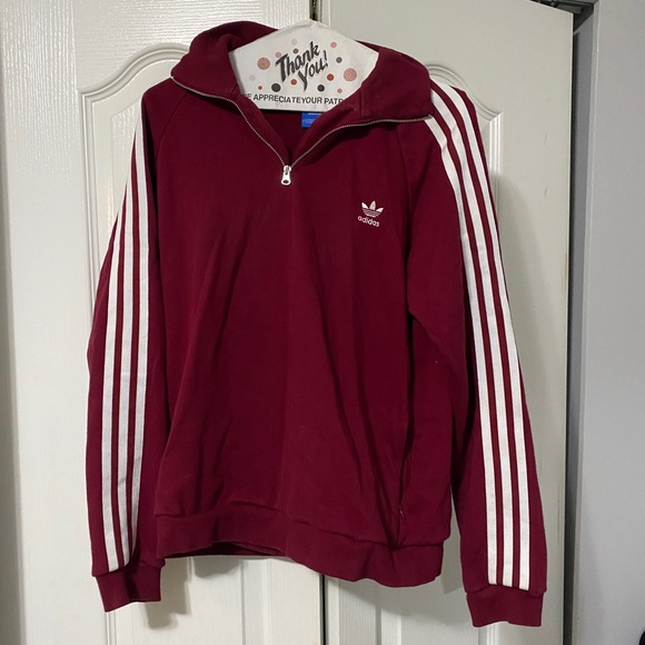 Red adidas pull over - Picture 3 of 3
